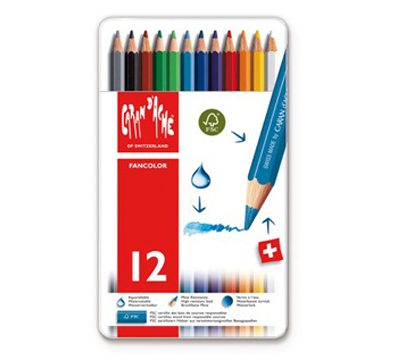 Caran d’Ache fargeblyanter 12 stk