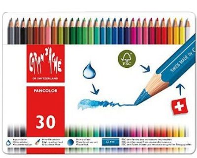 Caran d’Ache fargeblyanter 30 stk