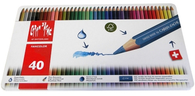 Caran d’Ache fargeblyanter 40 stk